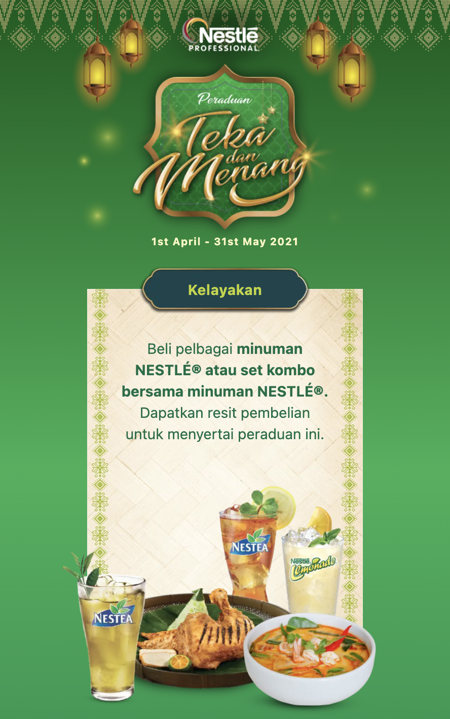 Nestle Professional Hari Raya and Harvest Festival 2021 Contests